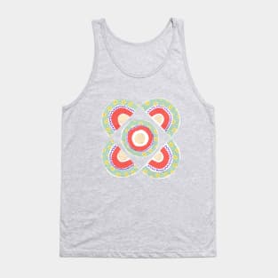 Rainbow No. 5 - papers collage tile pattern 1 Tank Top